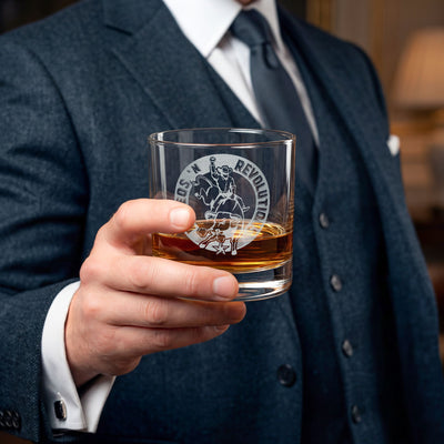 Rodeos 'N Revolutions Engraved Whiskey Glass