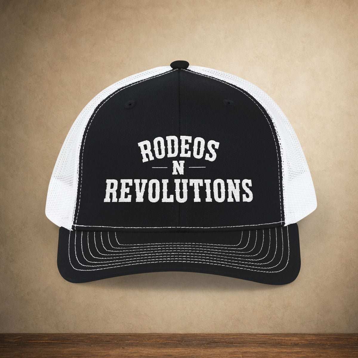 Rodeos N Revolutions Trucker Cap — Vintage Western Snapback