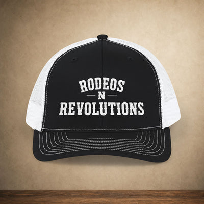 Rodeos N Revolutions Trucker Cap — Vintage Western Snapback