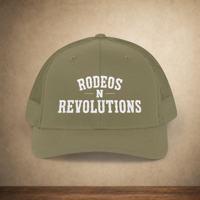 Rodeos N Revolutions Trucker Cap — Vintage Western Snapback