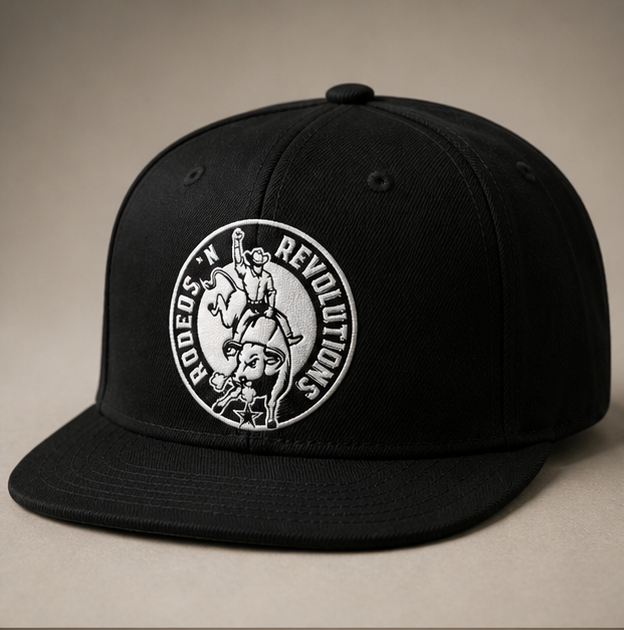 Close-up of premium hat patch detail